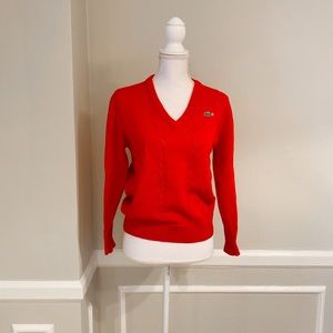 Vintage Lacoste Sweater - Red